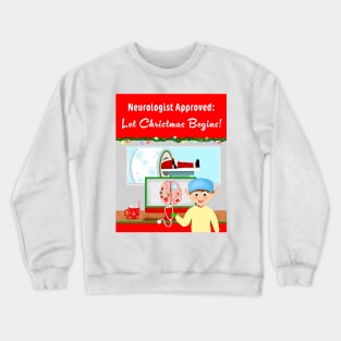 Santa In MRI Christmas Neurologist Crewneck Sweatshirt